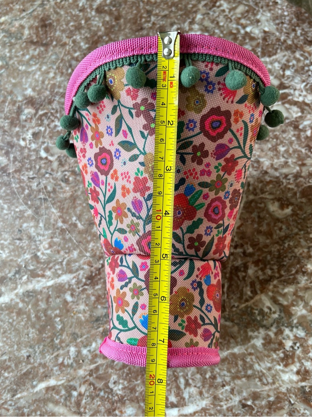 Natural Life Car Cup Holder Organizer Floral Pom Pom NWT - Picture 9 of 11